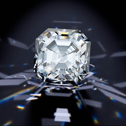 Asscher Brilliant Cut Diamond Engagement Rings