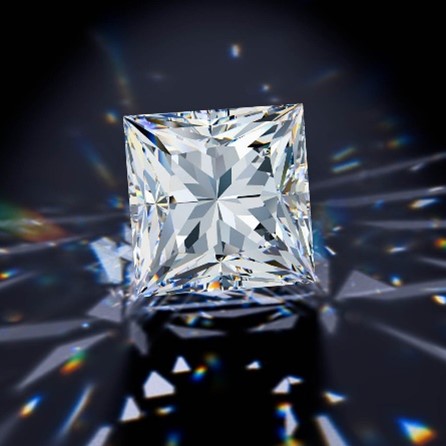 Princess Brilliant Cut Diamond Engagement Rings