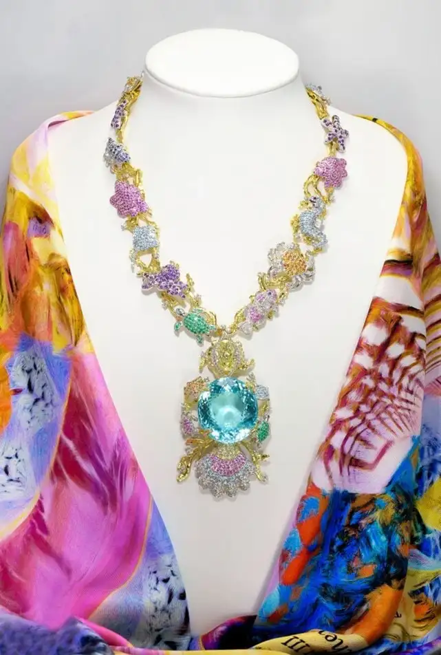 Paraiba Star of the Ocean Jewels Necklace