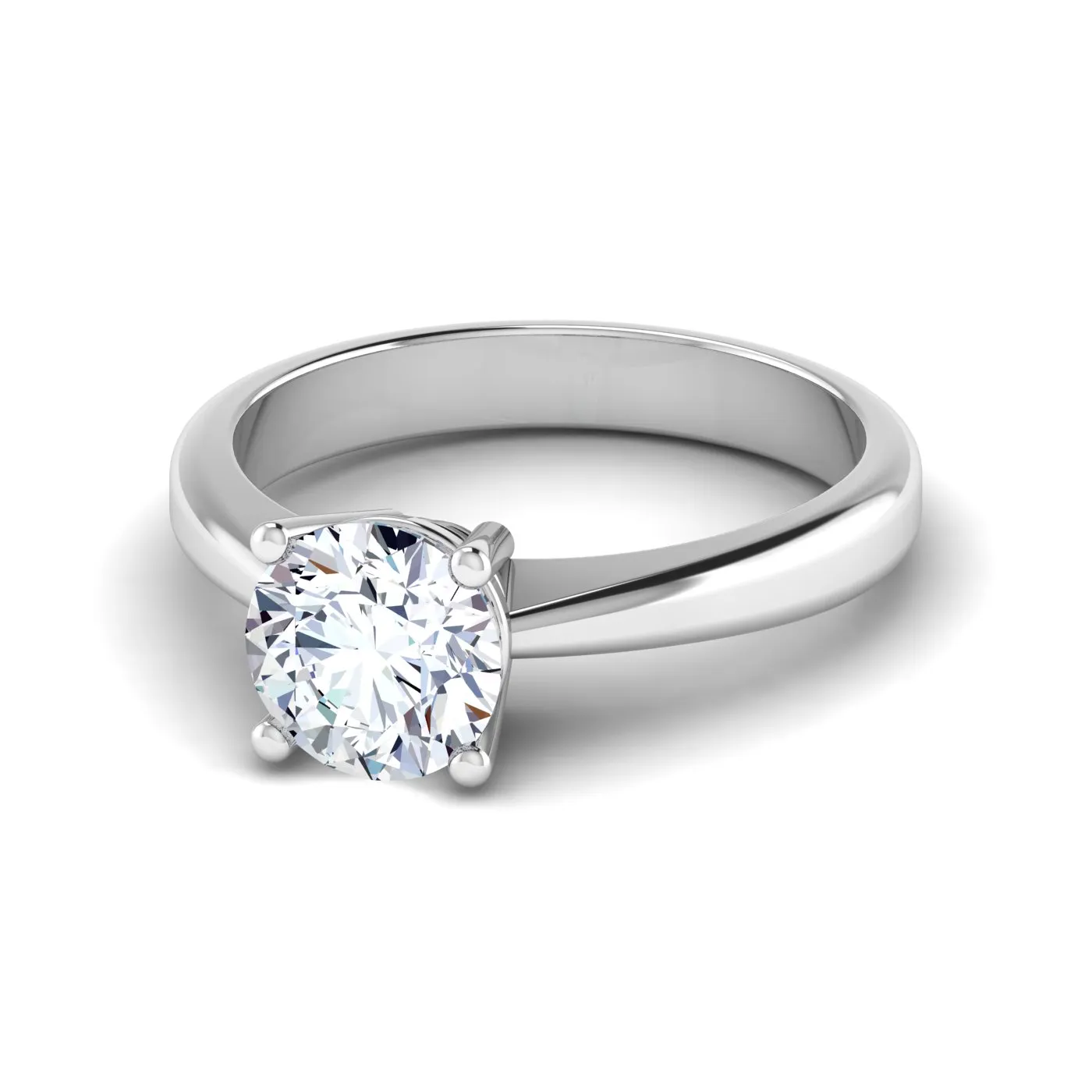 Anello di Fidanzamento Solitario Alhena con Diamante Lab Grown Rotondo da 1,32 Ct