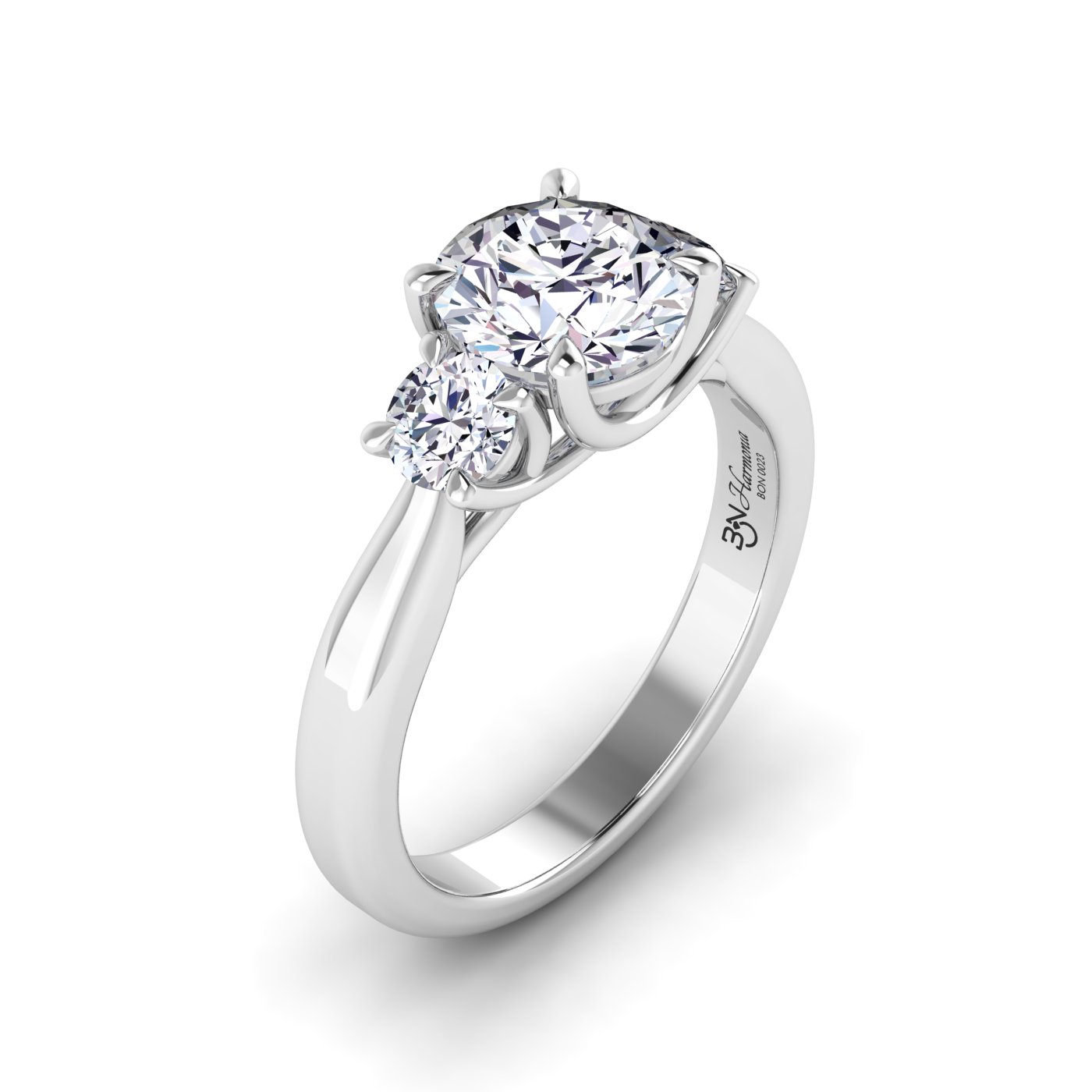 Anello di Fidanzamento Trilogy Harmonia con Diamanti Lab Grown Bon Gioielli
